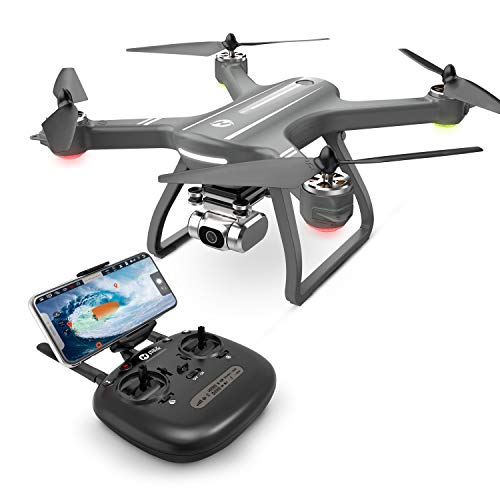 Holy Stone HS700D 2K Drone with FHD Camera FPV Live Video for Adults, GPS RC Quadcopter with Brushless Motor, 5G Transmission, Auto Return Home, Long Flight Time, Advanced Selfie for Beginners, Gray