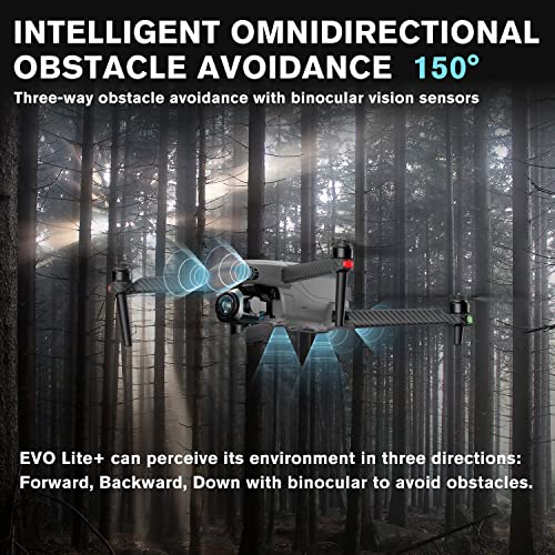 Autel Robotics EVO Lite+ Premium Bundle, 1-Inch CMOS Sensor 3-Axis Gimbal with 6K HDR Camera, Tri-Directional Obstacle Avoidance, 40 Min Flight Time, 12km HD Image Transmission, Lite Plus Fly More Combo