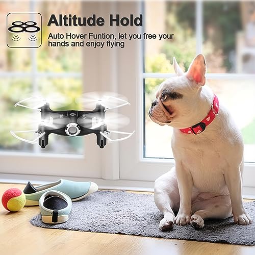 Cheerwing Syma X20 Mini Drone for Kids and Beginners RC Nano Quadcopter with Auto Hovering 3D Flip(Black)