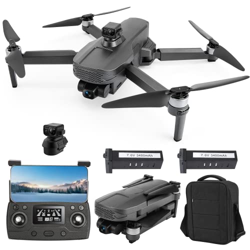 Tucok 011RTS Drone with 4K Camera for Adults, 9800ft 5Ghz FPV Transmission,GPS 3-Axis Gimbal Quadcopter with EIS Camera,Obstacle Avoidance, 56Mins Long Flight Time,Brushless Motor,Auto Return Home