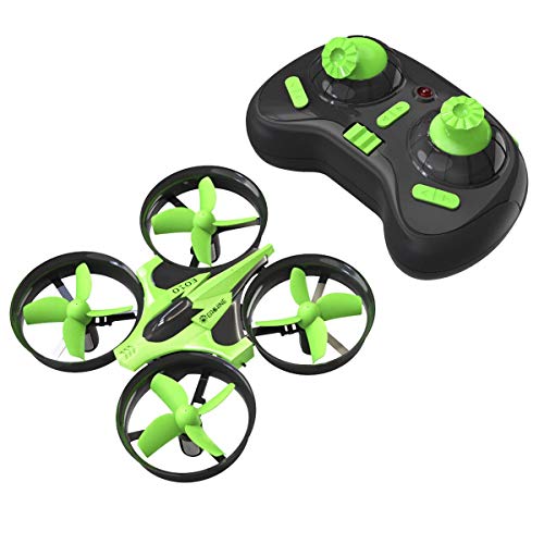 Mini Quadcopter Drone, EACHINE E010 2.4GHz 6-Axis Gyro Remote Control Best Nano Quadcopter Drone Boys Girls - Headless Mode, 3D Flip, One Key Return (Green)