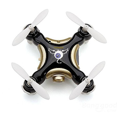 Cheerson CX-10C Mini 2.4G 4CH 6 Axis LED RC Quadcopter with Camera RTF + Part Blade Protector Cover + 16PCS Propeller Blade (! Black)
