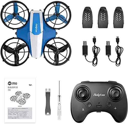 Holyton Mini Drone for Kids Beginners, Remote control Micro Quadcopter with 21 Mins Flight Time, Auto Rotation, Auto Hover, Circle Fly, 3D flip, Throw to Go, Nano Indoor Toys for Boys and Girls