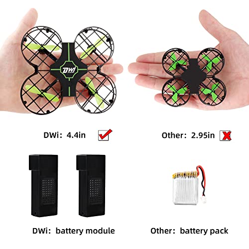 Dwi Dowellin 4.5 Inch Mini Drone for Kids One Key Take Off Landing Spin Flips RC Small Drones for Beginners Boys and Girls Nano Quadcopter Flying Toys, Black