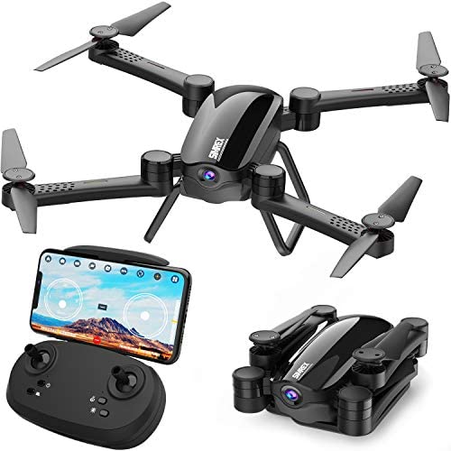 SIMREX X900 Drone Optical Flow Positioning RC Quadcopter with 1080P HD Camera, Altitude Hold Headless Mode, Foldable FPV Drones WiFi Live Video 3D Flips 6axis RTF Easy Fly Steady for Learning