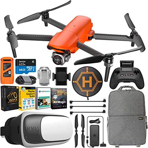 Autel Robotics EVO Lite+ Content Creator Drone Quadcopter Bundle with 50MP & 4K Video Including Deco Gear Backpack + FPV VR Headset + Landing Pad and Software Kit