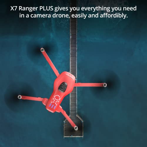 EXO X7 Ranger Plus - High End Camera Drone for Adults. Long Battery & Range, 4K Camera, 3 Axis Gimbal, Obstacle Avoidance, 27MPH Speed. Powerful & Playful Drone with Camera and GPS Return to Home.