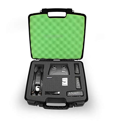 CASEMATIX Quadcopter Case Compatible with Parrot Anafi 4k HDR Drone, Skycontroller 3, Batteries, Propellers and Accessories - Case Only