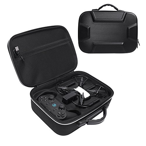 HIJIAO Hard EVA Carrying Case for DJI Tello Quadcopter Drone Remote Controller and Fly Carry Bag Protective Box