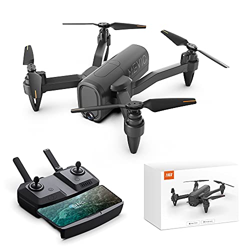 HR H6 Drone with 1080p Camera,Foldable Drones for Kids and Adults,Quadcopter Helicopter for Beginner with Follow Me,Altitude Hold,Carrying Case,RC Toys Gifts for Boys Girls and Adults (Black)