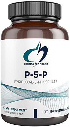 Designs for Health P-5-P - 50mg Vitamin B6 (P5P Pyridoxal-5-Phosphate) Supplement - Non-GMO, Vegan B-6 (120 Capsules)