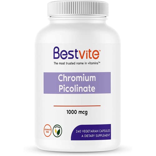 Chromium Picolinate 1000mcg - No Stearates - No Flow Agents