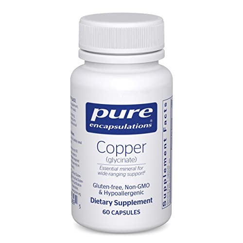Pure Encapsulations Copper (Glycinate) | Iron Absorption Supplement for Red Blood Cell Formation* | 60 Capsules