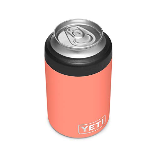 YETI Rambler 12 oz. Colster Can Insulator for Standard Size Cans, Coral, 1 Count (Pack of 1)