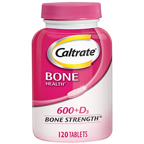 Caltrate Bone Health 600+D3 to help maximize calcium absorption, Calcium and Vitamin D Supplement Tablet, 600 mg - 120 Count