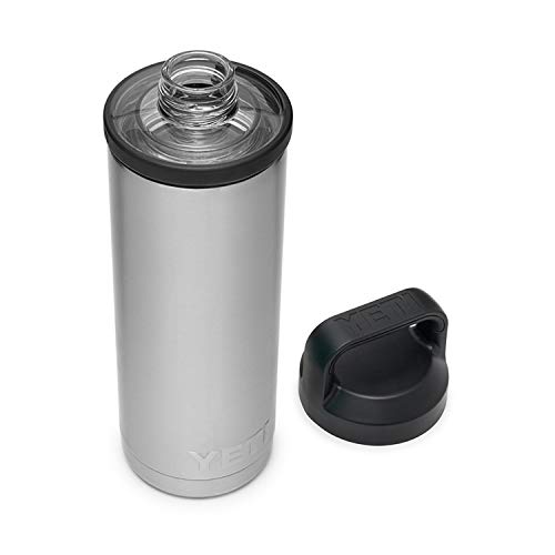 YETI Rambler 18 oz Bottle, Vacuum Insulated, Stainless Steel with Chug Cap, Stainless