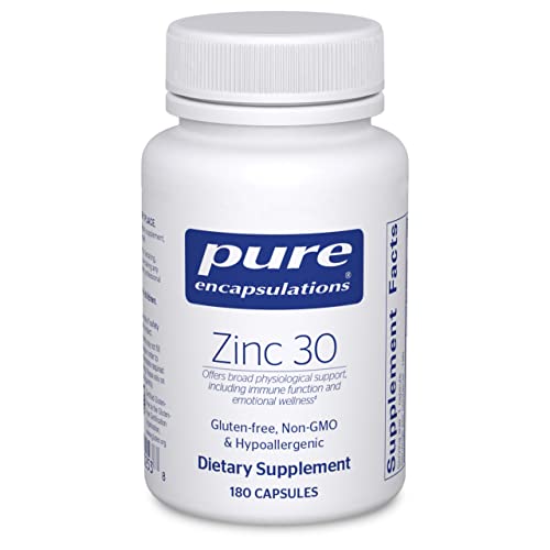 Pure Encapsulations Zinc 30 mg | Zinc Picolinate Supplement for Immune System Support, Growth and Development, and Wound Healing* | 180 Capsules