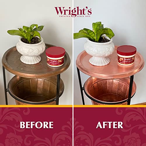 Wright's Copper and Brass Cream Cleaner - 6 Pack - 8 Ounce - Gently Cleans and Removes Tarnish Without Scratching