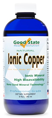 Good State Liquid Ionic Copper (96 servings at 2mg elemental, plus 2 mg fulvic acid - 8 fl oz)