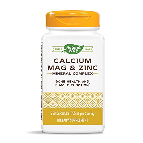 Nature's Way Calcium Magnesium & Zinc 765 mg per Serving 250 Capsules