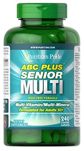 Puritans Pride Abc Plus Senior Multivitamin Multi-mineral Formula Caplets