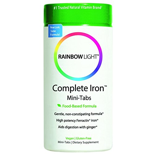 Rainbow Light Complete Iron System Food-Grown Iron Supplement Tablets 60-Count Bottles (Pack of 2)