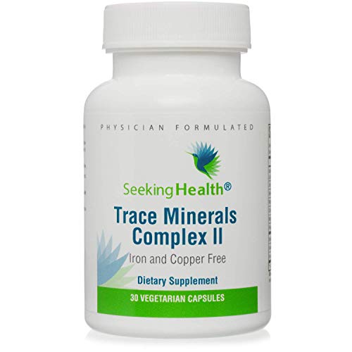 Seeking Health Trace Minerals Complex II, 30 Capsules, Iron and Copper Free, Iodine Supplement, Zinc Supplement, Healthy Energy, Healthy Skin, Hair and Nails*