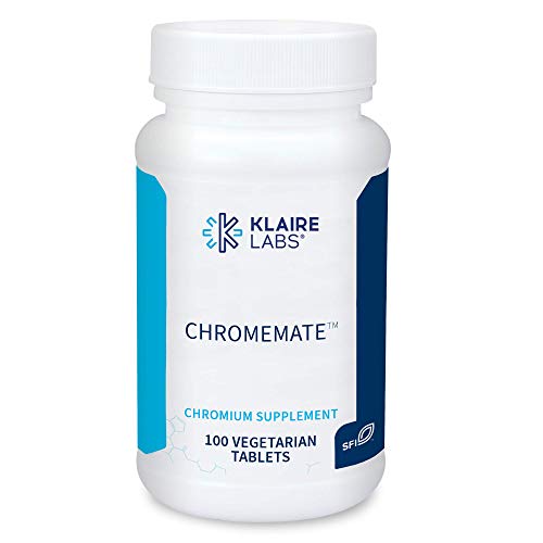 Klaire Labs Chromemate - Chromemate Chromium Polynicotinate 200mcg Supplement - Bioavailable Form of Chromium with Niacin - Hypoallergenic (100 Tablets)