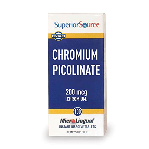 Superior Source Chromium Nutritional Supplements, 200 mcg, 100 Count