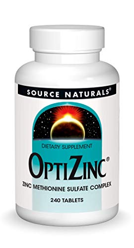 Source Naturals OptiZinc Zinc Methionine Sulfate Complex & Dietary Supplement - 240 Tablets