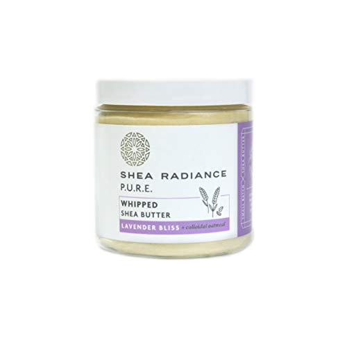 Shea Radiance Whipped Shea Butter w/Colloidal Oatmeal - Blended w/Skin-Soothing Oatmeal & Moisturizing Rice Bran Oil | Lavender Bliss (5oz)