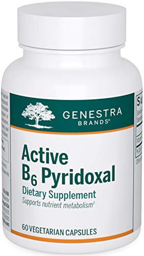 Genestra Brands Active B6 Pyridoxal | Pyridoxal-5-Phosphate (P5P) Supplement | 60 Capsules