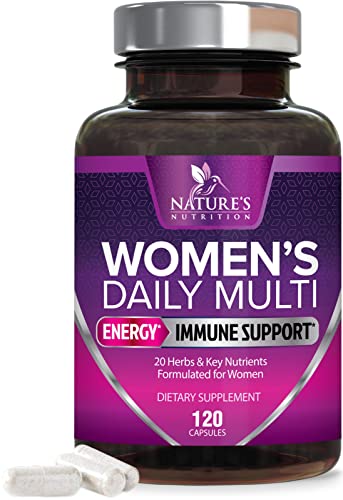 Womens Multivitamin - Daily Multivitamin for Women with Vitamins A, B12, C, D3, Zinc & Biotin, Energy & Immune Health Support, Women's Vitamin Supplement, Non GMO & Gluten Free - 120 Capsules