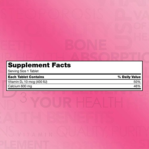 Kirkland Signature Calcium 600mg + Vitamin D - 500 Tabs