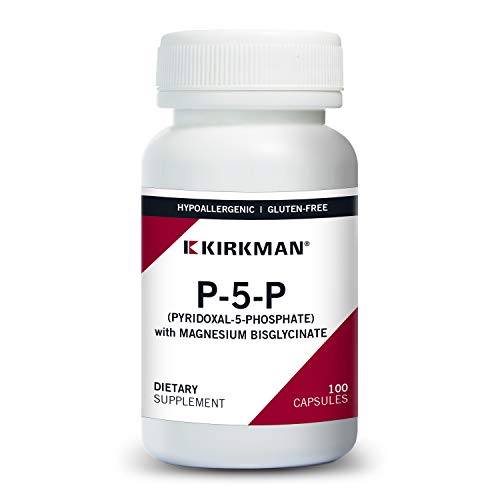 Kirkman – P-5-P (Pyridoxal 5-Phosphate, Vitamin B-6 Metabolite) with Magnesium Bisglycinate - Hypoallergenic