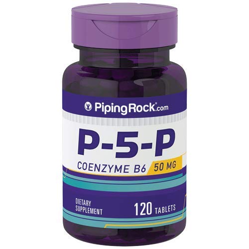 P-5-P Pyridoxal-5-Phosphate Coenzymated Vitamin B-6 50 mg 120 Tablets