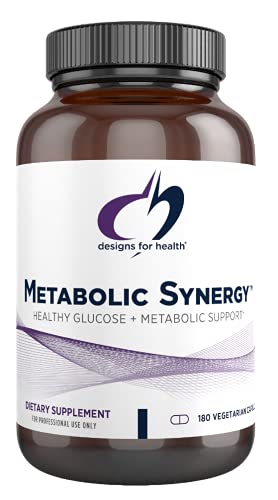 Designs for Health Metabolic Synergy - Multivitamin and Mineral Supplement with Chromium, Zinc, Selenium, R-Lipoic Acid, Vitamins + More (180 Capsules)