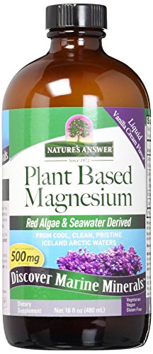Nature's Answer Plant Based Liquid Magnesium, Vanilla Cream, 16-Ounce