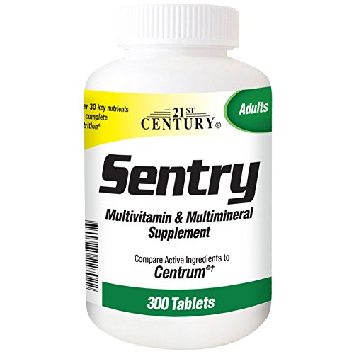 21st Century, Sentry, Multivitamin& Multimineral Supplement, Adults, 300 Tablets
