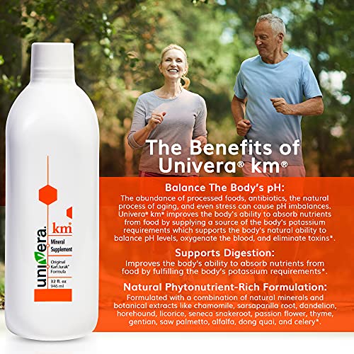 Univera KM Mineral Supplement | Original Karl Jurak Formula | Rich in Potassium & Vitamins | Stabilizes pH Balance | Supports Digestion + Nutrient Absorption | Natural Phytonutrients | 90 Day Supply