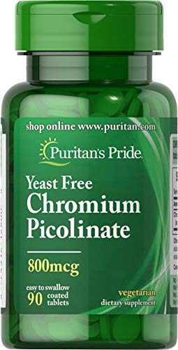 Puritan's Pride Chromium Picolinate 800 mcg Yeast Free-90 Tablets