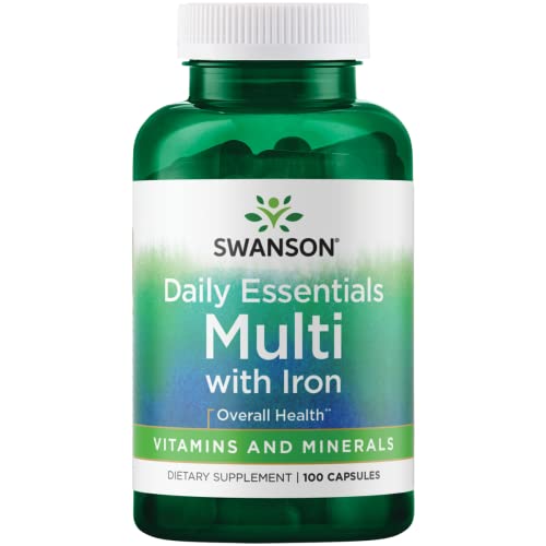 Swanson Multi and Mineral Daily Men's Women's Multivitamin Multimineral Health Supplement 100 Capsules (Caps) (3 Pack)