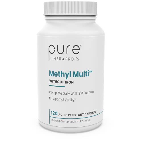 Methyl Multi Without Iron - Vegetable Capsules | Features Activated Vitamin Cofactors and Folate as Quatrefolic® (5-MTHF) | Patented Albion TRAACS Chelated Mineral Complexes | Pharmaceutical Grade