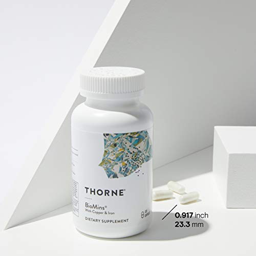 Thorne BioMins - Comprehensive Multi-Mineral Formula with Zinc, Calcium, Copper and Iron - Gluten-Free, Soy-Free, Dairy-Free - 120 Capsules
