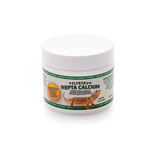 Fluker's Calcium Reptile Supplement with added Vitamin D3 - 2oz.