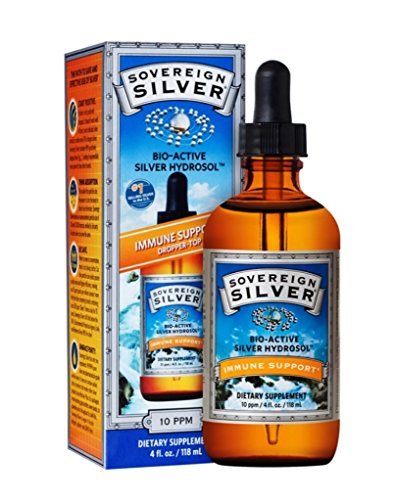 Sovereign Silver® Bio-Active Silver Hydrosol™ for Immune Support* - 4oz Dropper– The Ultimate Refinement of Colloidal Silver - Safe*, Pure and Effective* - Premium Silver Supplement (FFP)
