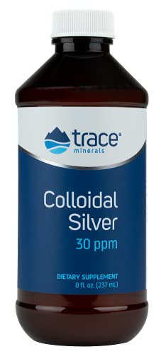 Trace Minerals | Colloidal Silver Liquid | 30 PPM Safe Dose Bio-Active Silver Hydrosol Mineral Supplement, 99.99% Pure, Super-Oxygenated, Vegan