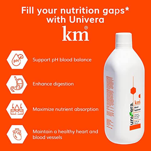 Univera km Mineral Supplement - 32 fl oz (1PK), Original Karl Jurak Formula Rich in Potassium & Vitamins Supports Body's pH Balance, Digestive Bitters Liquid
