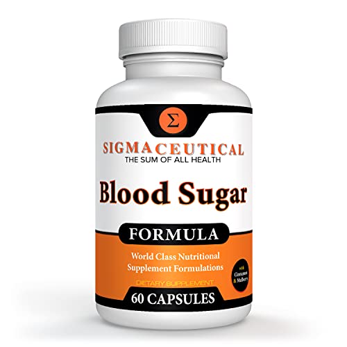 Blood Sugar Supplement - Gymnema Sylvestre Extract - Chromium Supplement - Cinnamon Supplement for Balance - 60 Capsules