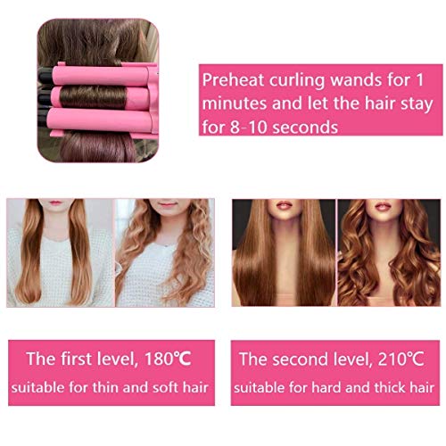 Hair Curling Iron 1 inch 3 Barrel Hair Crimper Ceramic Two Gear Temperature Control Hair Waving Styling Tools